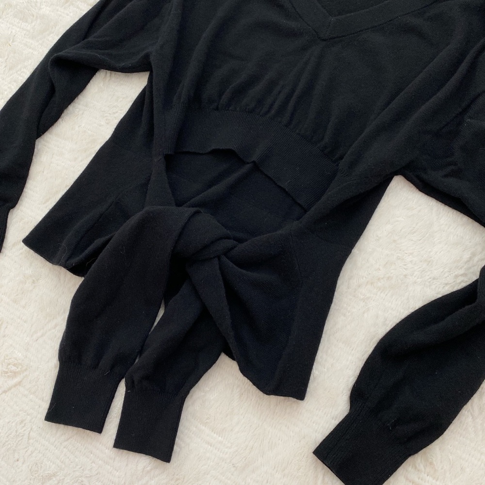 Alexander Wang tie waist v neck sweater - Picture 3 of 5